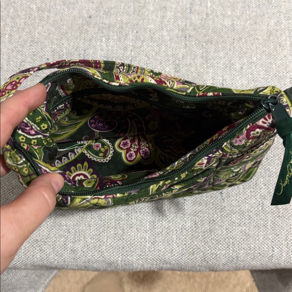 Vera Bradley Green Paisley Quilted Bag Set - Picture 4 of 6